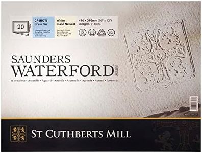 Saunders Waterford 300 GSM Cold Press Watercolor Pad, 41 x 31 cm (20 Sheets)