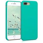 kwmobile Case Compatible with Apple iPhone 7 Plus/iPhone 8 Plus Case - TPU Silicone Phone Cover with Soft Finish - Turquoise