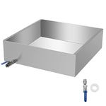 VBENLEM Maple Syrup Evaporator Pan 24x24x7 Inch Stainless Steel Maple Syrup Boiling Pan for Boiling Maple Syrup