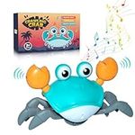 Crawling Crab Baby Toy for Boys and Girls Interactive Walking Musical Sensory Developmental Educational Learning Toddler Toys for 3+ Year Old Boy and Girl Infant Birthday Christmas Electronic Pet Gift