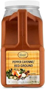 Gel Spice Red Cayenne Pepper – 40,000 Heat Units, Natural Red Pepper Spice (5 LB) – Commercial and Home Cooking, SQF 2 and Kosher Certified