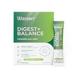 Wassen Digest + Balance Digestive Enzyme Supplements |14 Lemon & Ginger Sachets | Magnesium Powder Electrolyte Sachets | Calcium Helps With Normal Function Of Digestive Enzymes |Gut Health Supplements