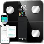 Smart Scale for Body Weight and Fat Percentage, High Accuracy Digital Bathroom Scale with Large Display for BMI Heart Rate 15 Body Composition Analyzer Sync with Fitness App 400lb