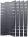 Callsun 400W Solar Panel, 4 Pcs 12V 100 Watt Solar Panel, Over-Power Design, High Efficiency Monocrystalline PV Modules,Ideal for RV, Trailer, Marine, Rooftop, Home, Farm, Off-Grid System (4PCS 100W)