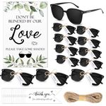 Kanayu Wedding Favors for Guests 50 Wedding Party Sunglasses Gifts Wooden Love(Fresh)