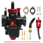 Racing Carb PE24mm Carburetor with Filter Choke Kit Fit 140cc to 150cc Flange Motorcycle Engine For Dirt Pit Bike Mini Bike Motocross (PE24mm)