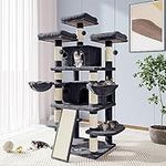Allewie 68 Inches Cat Tree House wi