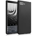 kwmobile Case Compatible with BlackBerry KEYtwo LE (Key2 LE) Case - Soft Slim Protective TPU Silicone Cover - Black Matte