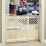 Toddleroo by North States 42” Wide Supergate Ergo Baby Gate, Made in USA: for doorways or stairways. Includes Wall Cups. Pressure or Hardware Mount. 26” - 42” Wide (26" Tall, Ivory)