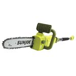 Sun Joe SWJ807E 10" 8 Amp Electric Convertible Pole/Chain Saw, Green