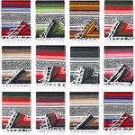 Macarrie 12 Pcs Mexican Beach Blankets Bulk Large Thick Serape Blanket Colorful Striped Yoga Blanket Authentic Mexican Blanket Park Blanket for Outdoor Beach Park Picnic Car Couch Home (Multicolor)