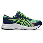 ASICS Kid's Contend 8 Grade School Running Shoes, Blue Expanse/Electric Lime, 4.5 Big Kid