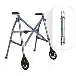 Able Life Space Saver Walker Micro, Light Folding 2-Wheel Petite Mobility Walker for Short Seniors, Cobalt Blue (Eligible for VAT Relief in The UK)