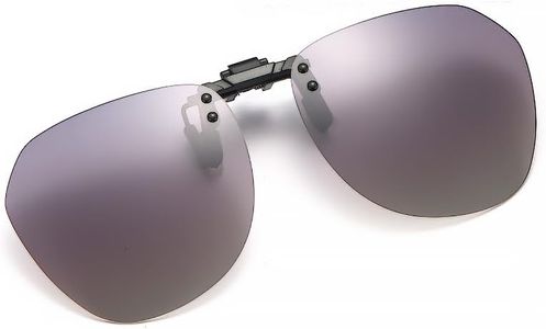 2023 New Clip on Polarized Sunglasses, Frameless Men's and Women's Sunglasses, Suitable for Various Outdoor Scenes such as Driving, Travel, Fishing, etc (Gradient Gray)