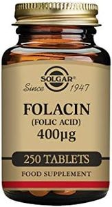 Solgar® Folacín (ácido fólico) 400 µg para embarazo y concepción - 250 comprimidos