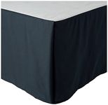 Nautica 217217 Cotton Bedskirt, Queen, Navy