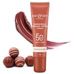 Dot & Key Ceramide & Peptide Barrier Repair Lip Balm SPF 50, PA+++ | Warm Nude | UVA/UVB Lip Protection | Soft Tinted Lip Moisturizer | Boosts Collagen & Instantly Plumps Lip | Prevents Pigmentation| Lip Balm for Women | 10gm