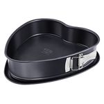 Dr. Oetker Springform Heart Shape Cake Mould with Leakproof Base,Cake tin,Baking Mould :Size 25cm Colour Black