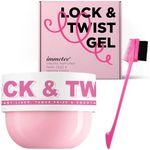 immetee Braiding Gel, Twist and Lock Gel All Day Hold, Edge Control Gel for Afro Hair, Frizz Control Hair Gel with Brush. 200g (Pink)