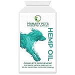 Primary Pets Premium Pet Supplies Hemp Oil for Dogs, 100% Natural, Dog Pain Relief, Health Supplement 120 x 1000mg Capsules, Pain Relief for Dogs, Dog Calming Products, Dogs Anxiety Relief.