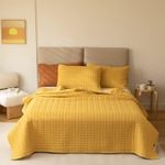 Lunoroey Bedspread King Size Yellow