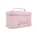 Juicy Couture Women's Cosmetics Bag - Travel Makeup and Toiletries Train Case Organizer, Pink 18, One Size