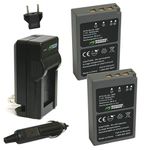 Wasabi Power Battery and Charger Kit for Olympus BLS-1, PS-BLS1, E-420, E-450, E-600, E-620, PEN E-P1, E-P2, E-P3, E-PL1, E-PL3, E-PM1