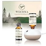 Wecona Waterless Diffuser& Two 30ml Essential Oils Blend - 3 Mist Modes Essential Oil Diffusers for Room,Car,Office,Spa - Elevate Your Space with Aromatherapy Oils Scents for Home(Nature Embrace)