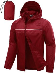 SWISSWELL Mens Rain Jacket & Coats Packable Lightweight Waterproof Hooded