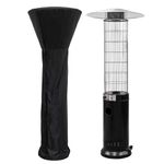 Dellonda Gas Patio Heater 13kW for Commercial & Domestic Use, Black, Supplied with Water Resistant Cover - DG226