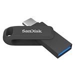 SanDisk 256GB Ultra Dual Drive Go, USB Type-C Flash Drive, up to 400 MB/s, with reversible USB Type-C and USB Type-A connectors, for smartphones, tablets, Macs and computers, Black