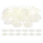 PATIKIL 45mm Doll Joints, 20 Set Plastic Removable Animal Joints Connector Engage Bolt for Bear Limbs Making Head Joints DIY Crafts Accessories, White