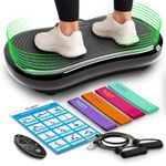 Bluefin Fitness Ultra Slim Power Vibration Plate | Innovational Vibro Shaper | 5 Programs + 180 Levels | Full Body Workout | Noiseless Home Fitness | Easy Storage | Sleek & Compact Design