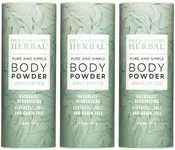 Natural Body Powder, Unscented, 2.5