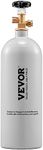 VEVOR CO2 Tank, 5 lbs New Aluminum Alloy Cylinder, CO2 Air Tank with Light Gray Spray Coating, CGA320 Valve & Adjustable Pressure, DOT Approved Cylinder for Draft Beer Dispensing and Soda Maker