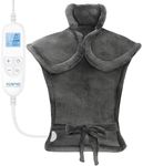 RENPHO Heating Pad for Back Pain Relief, Valentines Day Gifts for Her Him, Birthday Gifts for Women Men Mom, FSA HSA Eligible, Neck and Shoulder Heat Pad, Fast Heating, 24"x33", ETL Certified, Gray