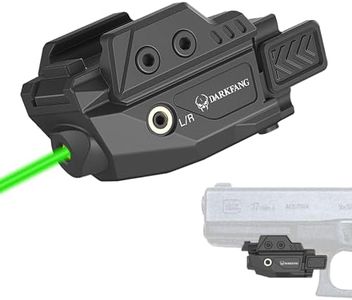 DARKFANG Low Profile Green Laser Sight for Picatinny Rail Mount with Momentary/Strobe Functions