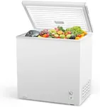 COWSAR 7.0 Cubic Feet Chest Freezer with 3 Removable Basket, Large Deep Freezers Free Standing Top Open with, Adjustable 7 Temperature Quiet Mini Congelador for Home Kitchen Office and Bar