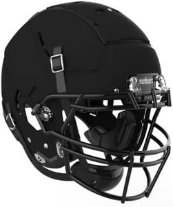 Schutt F7 VTD Collegiate Football Helmet, ROPO NB VC Facemask Attached, Large, Matte Black