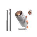 XGIMI MoGo 4 2025 NEW Portable Projector with PowerBase Stand, 5 Hours of Playtime, Google TV with Licensed Netflix, 360° Adjustable Stand, 450 ISO Lumens, 2 x 6W Harman Kardon