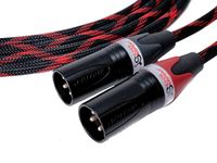 1 Meter Better Cables Silver Serpent Anniversary Edition Red/Black Balanced XLR Audiophile Audio Cables (Pair - 2 Cables) - High-End, High-Performance, Silver/Copper Hybrid, Low-Capacitance