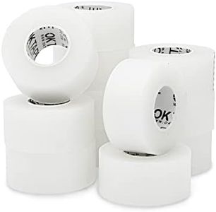 OK TAPE OKPore Transparent Medical Tape (Pack of 12) - First Aid Surgical Tape Hypoallergenic and Breathable for Wound Dressing Care, Latex Free, 1in x 10yds