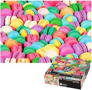 BunMo 1000 Piece Puzzle for Adults - Puzzles for Adults 1000 Piece - 1000 Piece Puzzles Have Unique Pieces That Fit Together Perfectly. 1000 Piece Puzzles for Adults - Mouthwatering Macarons