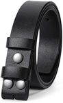 JASGOOD Mens Leather Belt for Buckl