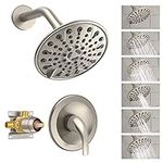 Brushed Nickel Shower Faucet Set, E
