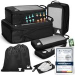 Compression Packing Cubes for Suitcases, Ultralight 8 Set Packing Cubes for Backpack Waterproof Luggage Packing Organizers Expandable Packing Cubes for Travel Accessories and Essentials-Black