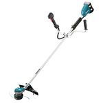 Makita DUR368APT2 Twin 18V (36V) Li-ion LXT Brushless Brush Cutter Complete with 2 x 5.0 Ah Batteries and Twin Port Charger