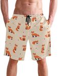 visesunny Casual Mens Swim Trunks Q