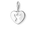 Thomas Sabo Women Charm Pendant Guardian Angel Heart Charm Club 925 Sterling Silver 0869-001-12