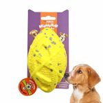 BarkButler x FOFOS Super Durable Rugby Ball Dog Toy - Yellow, Lightweight, Floatable Dog Toys for Puppies, Dog Toys for Large Dogs to Small Dogs (5-30kgs), Toys for Dogs of All Breeds